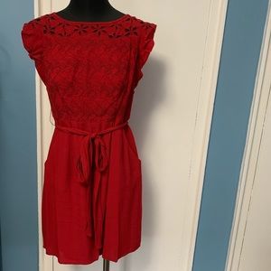 Nanette lepore red sizzling dress size 2